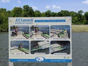 ADA-compliant kayak/canoe launches at both Winton Woods and Miami Whitewater Forest.
